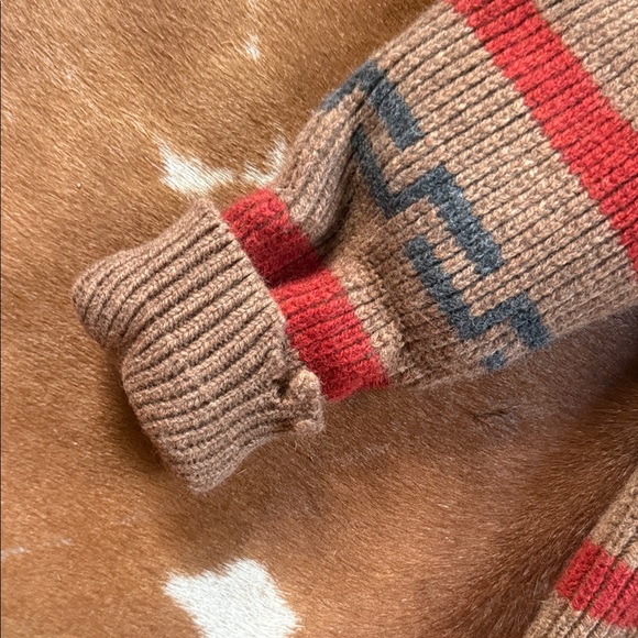 Pendleton Women's Sweater in Brown and Red Pattern - Picture 3 of 3